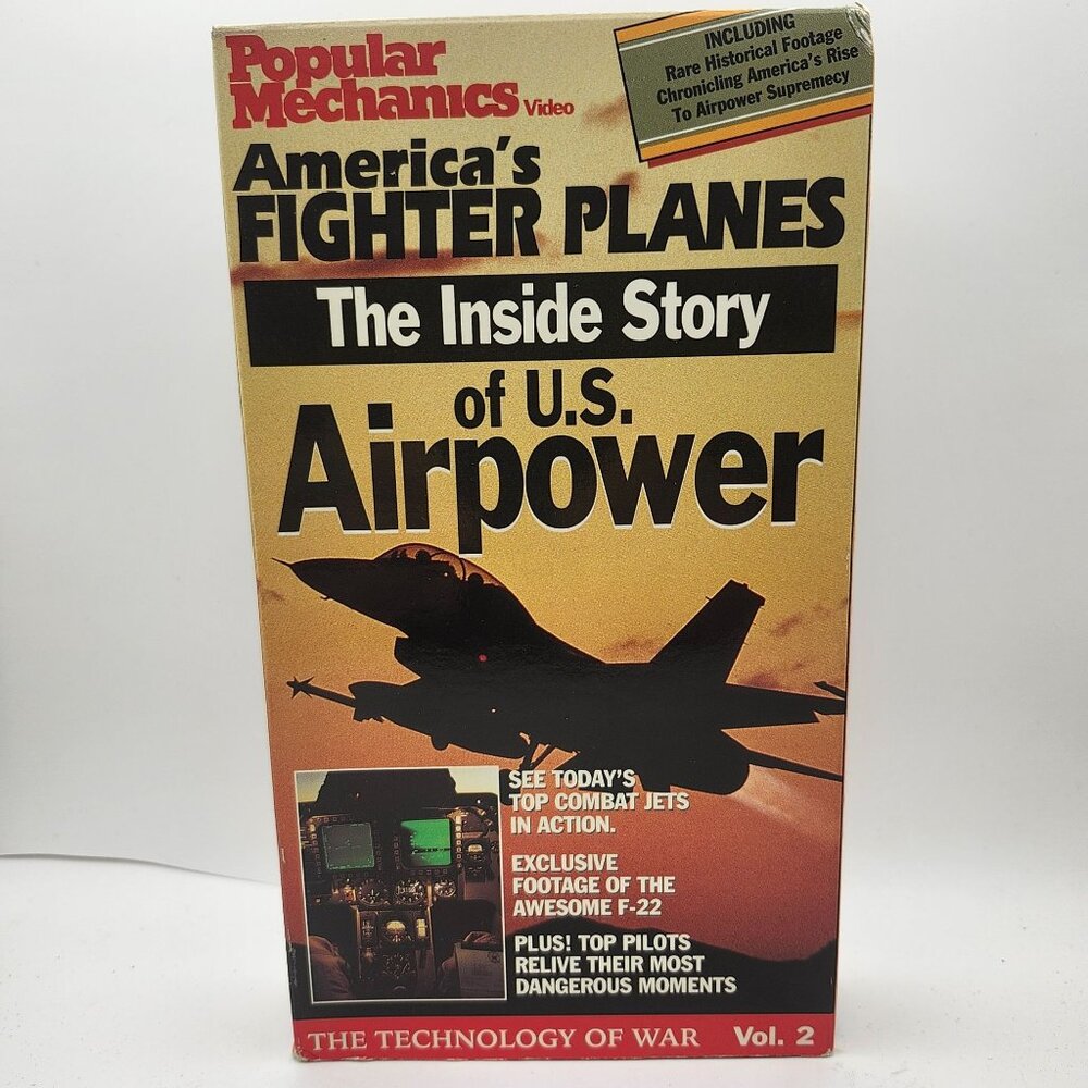 Popular Mechanics VHS Americas Fighter Planes The Inside Story Of US Airpower V2